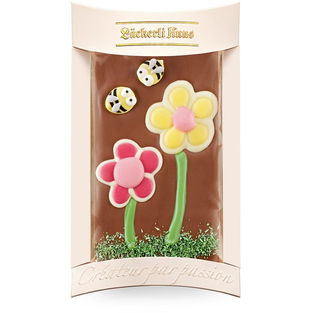 Milchschokolade Blumen 100g