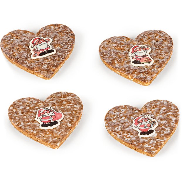 Läckerli Heart Santa Clauses Set of 4 180g