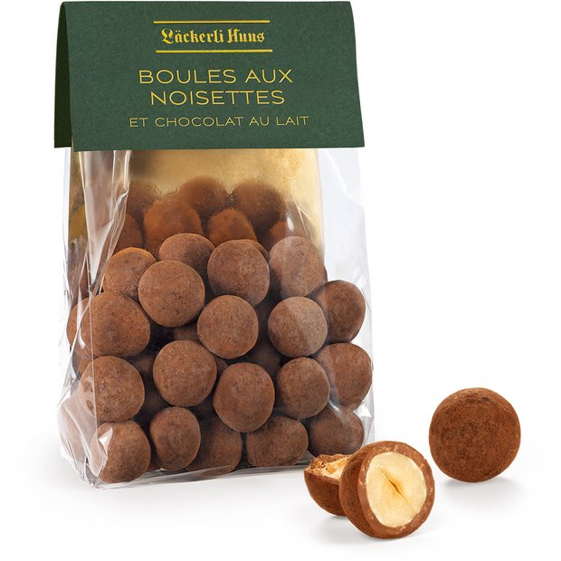 Boules aux noisettes et chocolat au lait, 160g